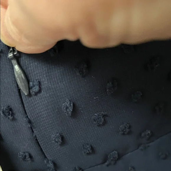 NWT J. Crew Cameron Swiss Dot Dress In Navy With Pockets - Picture 9 of 12